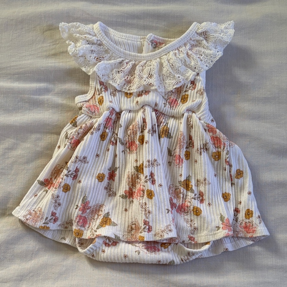 Rachel Zoe Infant Dress with Floral Accents